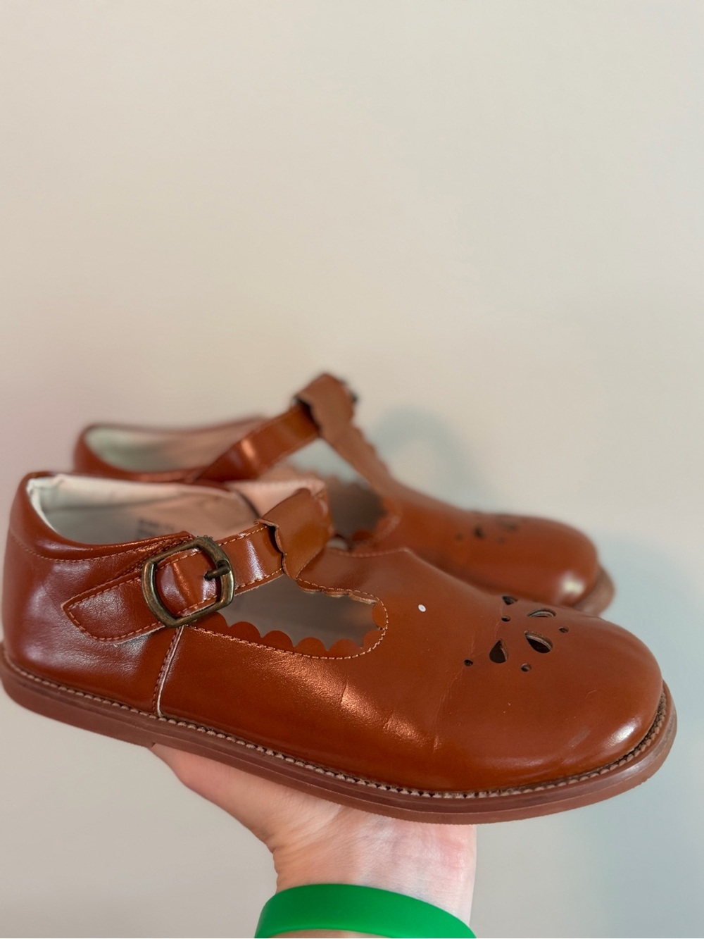 Felix & Flora Classic Brown Mary Jane Shoes with Buckle